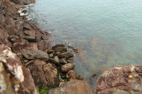 Waves Crashing North Devon Coast — Photo