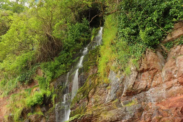 Wellen Krachen Auf Die Küste Von North Devon — Stockfoto