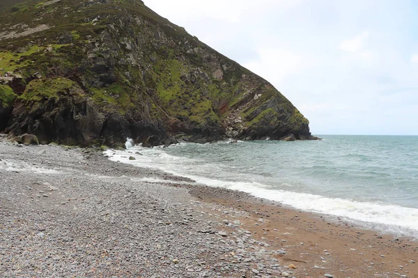 Waves Crashing North Devon Coast — 图库照片