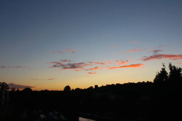 Sunset Hertfordshire Skies South England — Foto de Stock