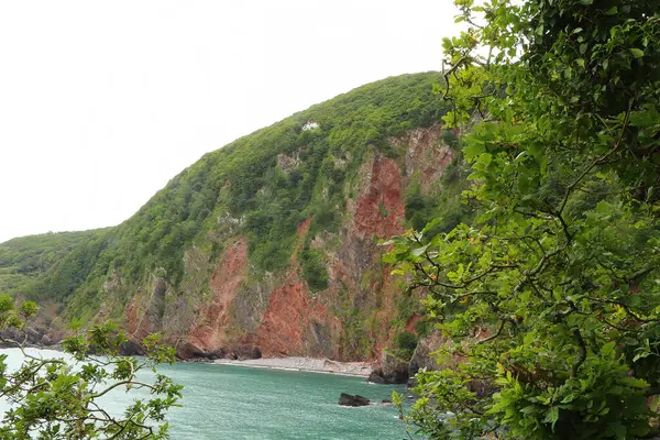 Waves Crashing North Devon Coast — Stockfoto