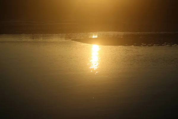 Sunset Tidal Marshes Blakeney Norfolk England Autumn — Stock Photo, Image