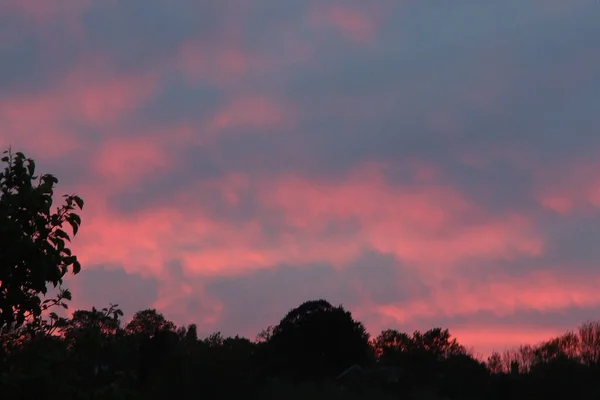 Sunset Hertfordshire Skies South England — Foto de Stock