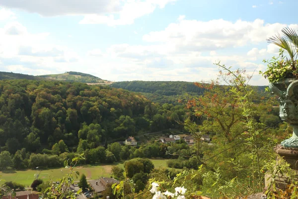 Auf Dem Land Rund Das Taubertal Bei Frankfurt Süddeutschland — Stockfoto