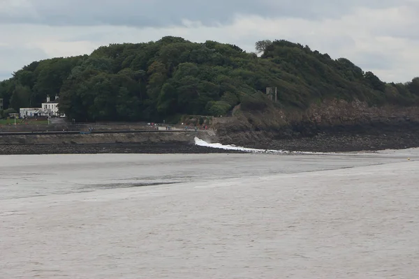 Severn River Seeing Animals Forests Piers Churches Clevedon Somerset Warm —  Fotos de Stock