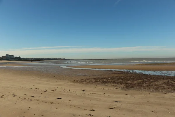 Fine Estate Passeggiando Sulle Sabbie Sulle Spiagge Whitstable Kent Regno — Foto Stock