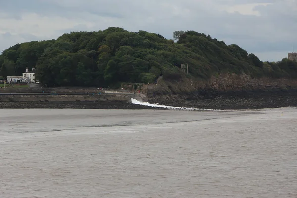 Severn River Seeing Animals Forests Piers Churches Clevedon Somerset Warm —  Fotos de Stock