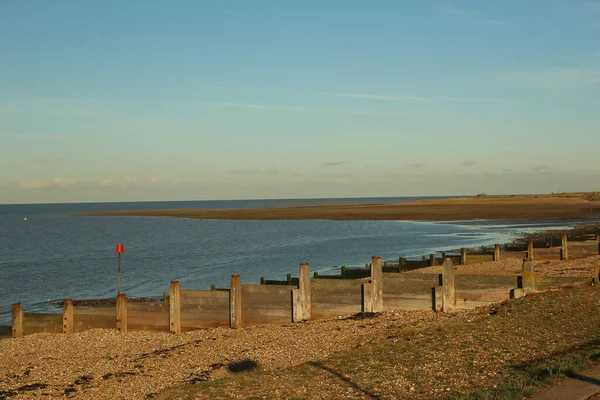 Fin Été Promener Sur Les Plages Whitstable Kent Royaume Uni — Photo