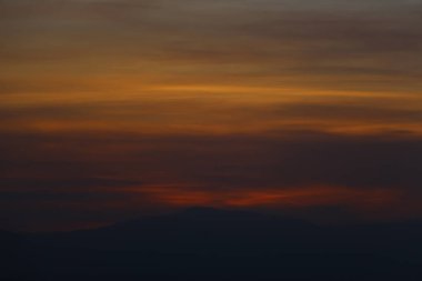 Night time falling over the stones of the castle at the too of the hill in Badenweiler, South Germany, near the Black Forest