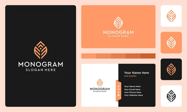 Anfangs Und Wachstumsbuchstaben Monogramm Logo Symbole Für Business Finanzen Eleganz — Stockvektor