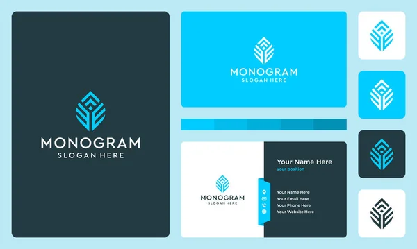 Anfangs Und Wachstumsbuchstaben Monogramm Logo Symbole Für Business Finanzen Eleganz — Stockvektor