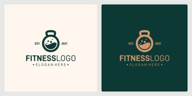 Halter logosunun şekli ve laboratuvar şişe logosu. vektör değeri.