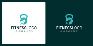 Halter logosu ve roket logosu için ilham kaynağı. premium vektörü