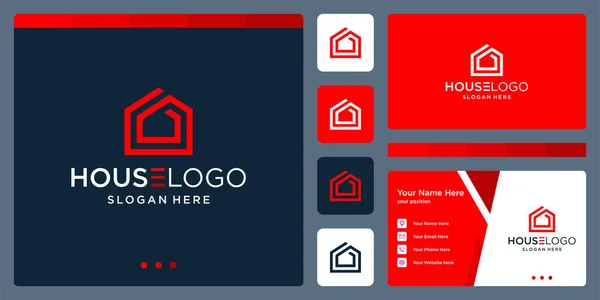 Logo Bâtiment Inspirant Vecteur Premium — Image vectorielle
