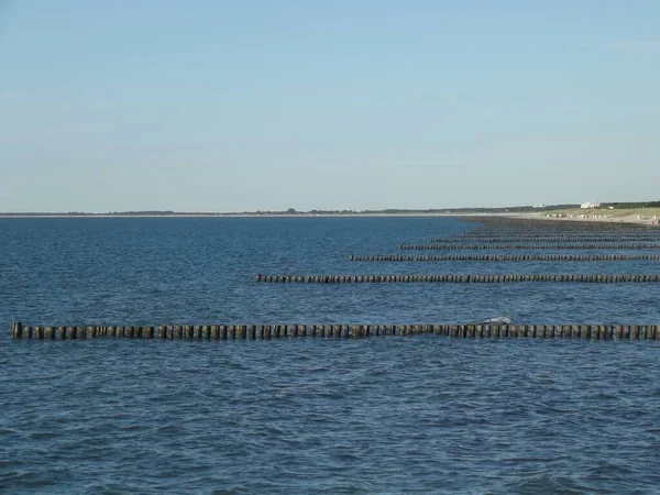 Playa Del Mar Báltico Graal Mueritz Alemania Fondo Península Fischland — Foto de Stock