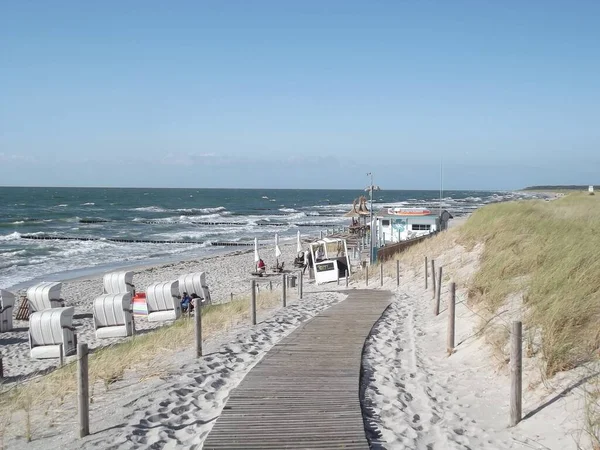 Пляж Маркхейде Западная Померания Германия — стоковое фото