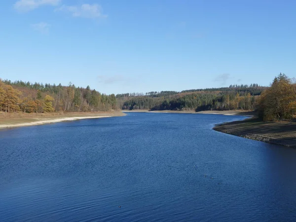 Het Tweede Bekken Van Het Sorpemeer Sauerland Noordrijn Westfalen Duitsland — Stockfoto