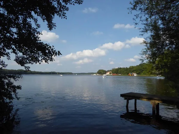 Озеро Миров Является Частью Озерного Края Западная Померания Германия — стоковое фото