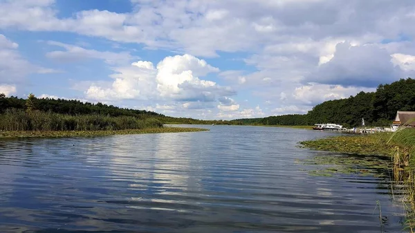 Idyl Granzower Moeschen Jezero Meklenbursku Lake District Meklenbursko Přední Pomořansko — Stock fotografie