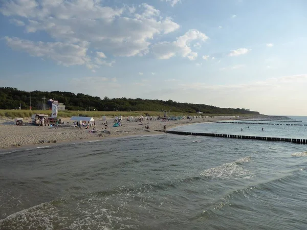 Playa Del Mar Báltico Graal Mueritz Alemania — Foto de Stock