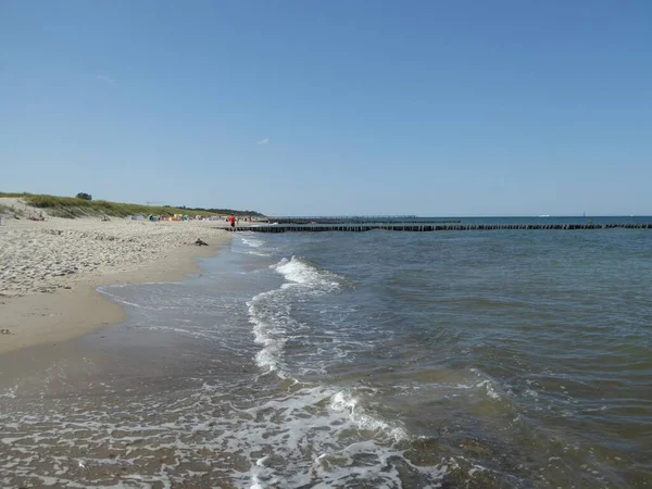 Strand Van Oostzee Van Graal Mueritz Duitsland — Stockfoto