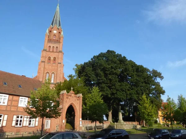 Marys Kyrka Marienkirche Roebel Vid Mueritz Mecklenburg Vorpommern Tyskland — Stockfoto