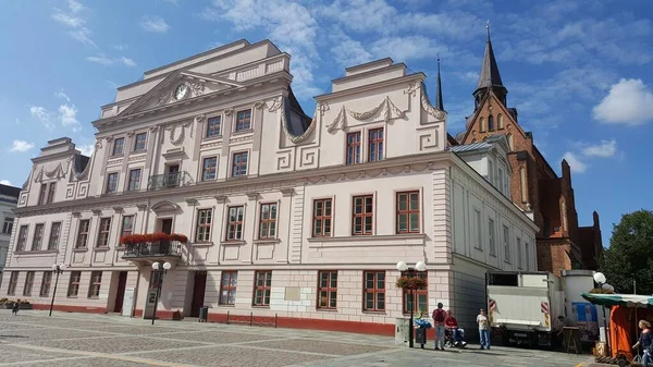 Ayuntamiento Guestrow Mecklemburgo Pomerania Occidental Alemania —  Fotos de Stock