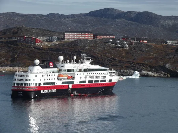 Hurtigruten Ship Ilulissat Greenland — Stock Photo, Image