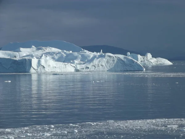 าแพงน าแข งใหญ ใกล Ilulissat Greenland ดจากน าแข งธารน าแข — ภาพถ่ายสต็อก