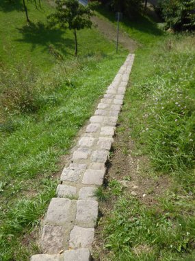 Wesenberg Kalesi, Mecklenburg-Batı Pomerania, Almanya 'ya giden yol