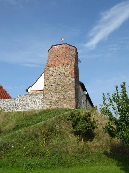 Wieża Zamku Wesenberg Meklemburgia Pomorze Przednie Niemcy — Zdjęcie stockowe