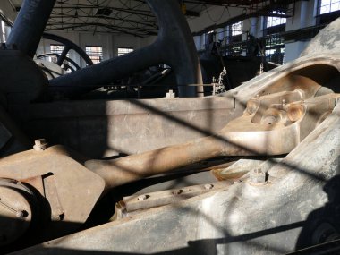 Dortmund, Kuzey Ren-Westphalia, Almanya 'daki eski Hansa kokain fabrikasının meşhur makine dairesinde makineler.