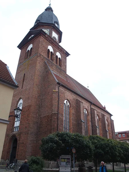 Mary Church Waren Mecklenburg Western Pomerania Germany — Stockfoto