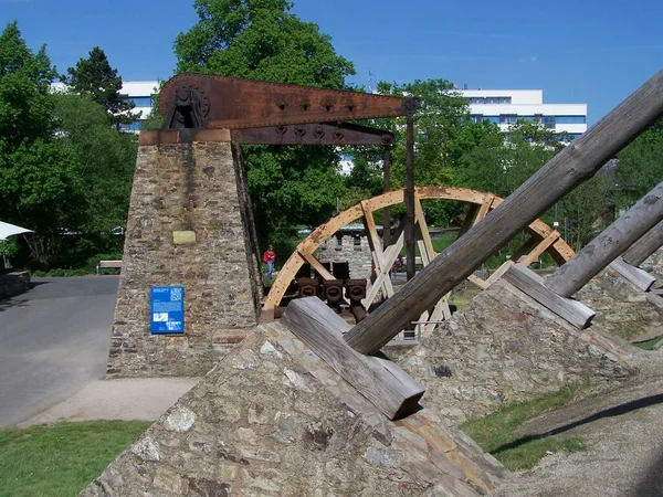 Historic Water Wheel Bad Nauheim Hesse Germany — Zdjęcie stockowe