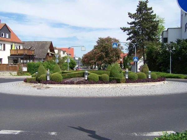 Circular Traffic Bad Nauheim Hesse Germany — Zdjęcie stockowe