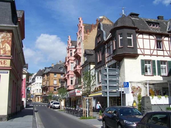 Straatscène Bad Nauheim Hesse Duitsland — Stockfoto