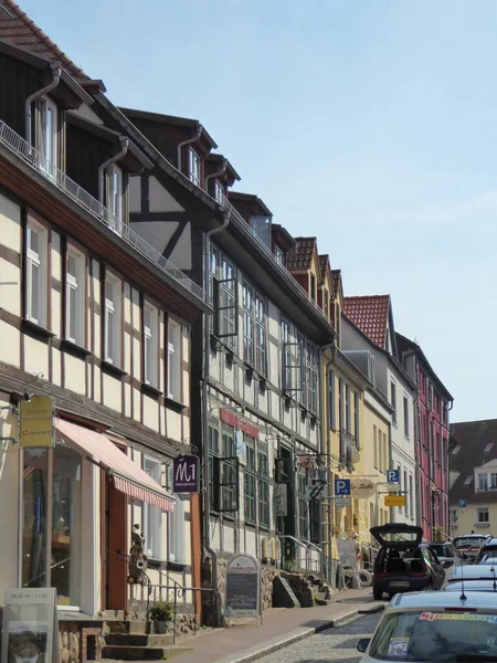 Straßenszene Waren Mecklenburg Vorpommern Deutschland — Stockfoto