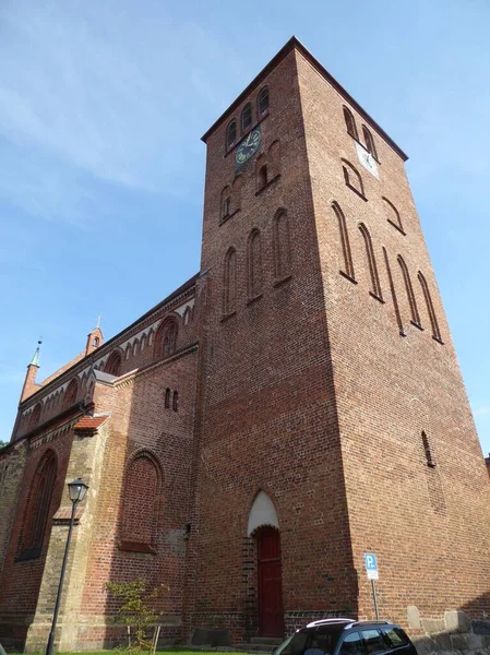 Waren 'deki Saint-Georgen-Church, Mecklenburg-Batı Pomerania, Almanya