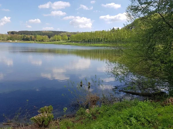 First Basin Sorpe Lake North Rhine Westphalia Germany — Stock Photo, Image