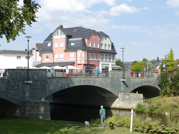 Bridge Ruhr Meschede North Rhine Westphalia Germany — 스톡 사진