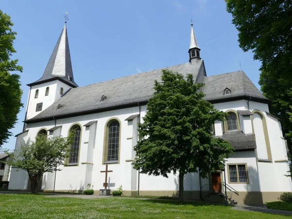 Side View Pankratius Church Koerbecke North Rhine Westphalia Germany — Foto de Stock