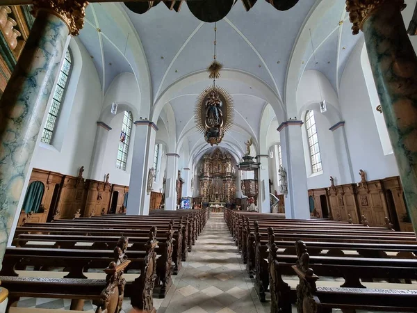 Nave Pankratius Church Koerbecke North Rhine Westphalia Germany — Stockfoto