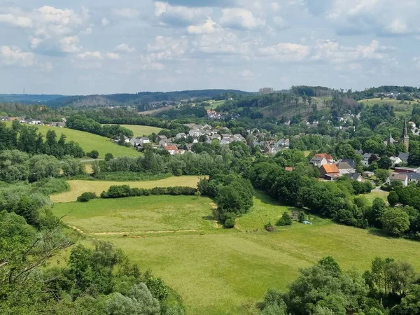Scenic View Allagen Moehne Valley North Rhine Westphalia Germany — Foto de Stock