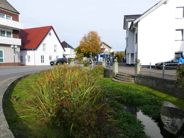 Stream Houses Bad Westernkotten Lipperland Észak Rajna Vesztfália Németország — Stock Fotó