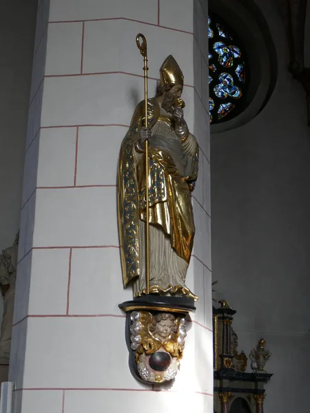 Detalj Staty Församlingskyrkan Laurentius Arnsberg Nordrhein Westfalen Tyskland — Stockfoto