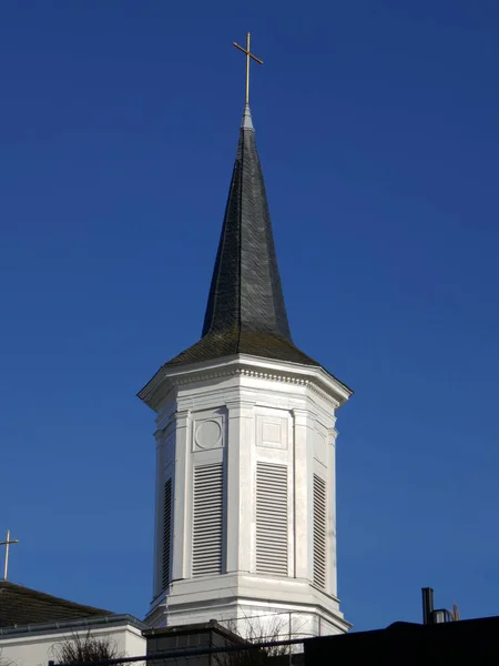 Campanile Dell Auferstehungskirche Chiesa Della Resurrezione Arnsberg Sauerland Renania Settentrionale — Foto Stock