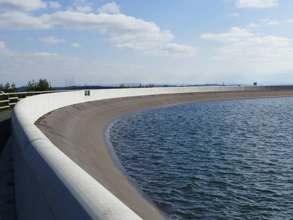 Glinge 'in üst havzası Sauerland, Kuzey Ren-Vestfalya, Almanya' da hidroelektrik enerji deposu pompaladı.