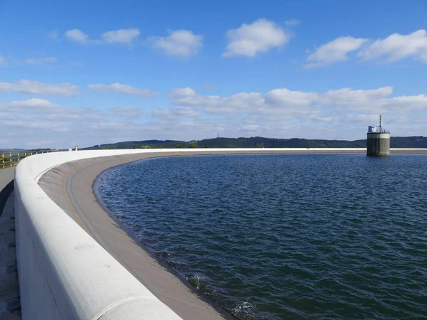 Bassin Supérieur Glinge Pompé Stockage Énergie Hydroélectrique Dans Sauerland Rhénanie — Photo