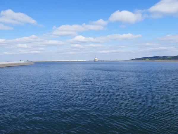 Bacino Superiore Del Glinge Pompava Energia Idroelettrica Nel Sauerland Renania — Foto Stock