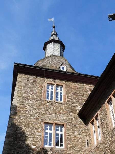 Schnellenberg城堡的一座塔楼 靠近德国北莱茵 威斯特法伦州Atdorn — 图库照片